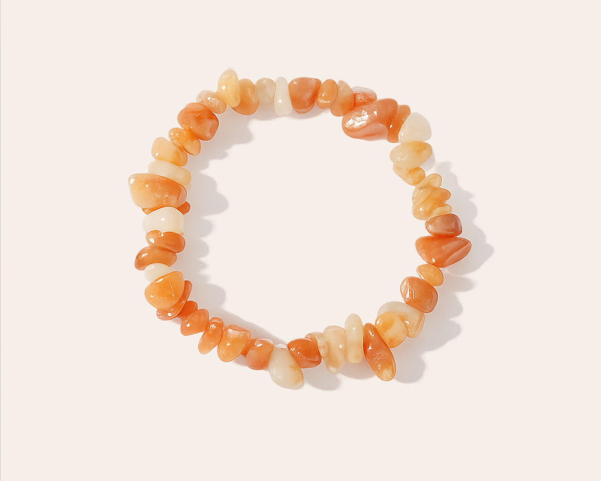chakra bracelet with carnelian and agate