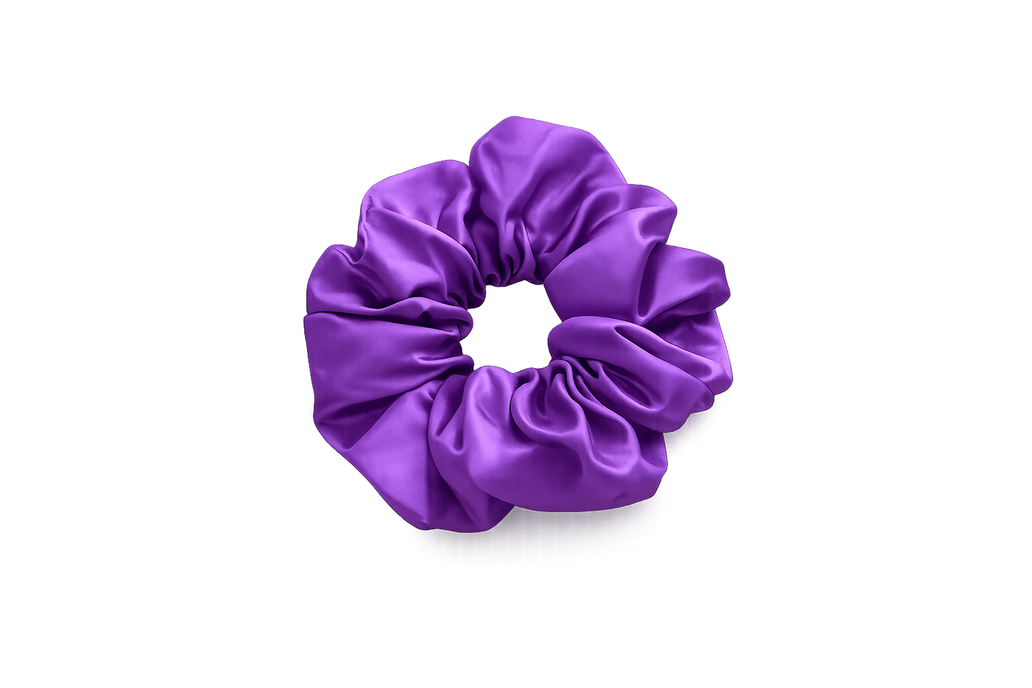 Violetter Satin-Haargummi – Elegant & Stilvoll