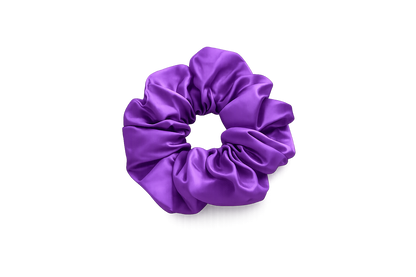 Violetter Satin-Haargummi – Elegant & Stilvoll