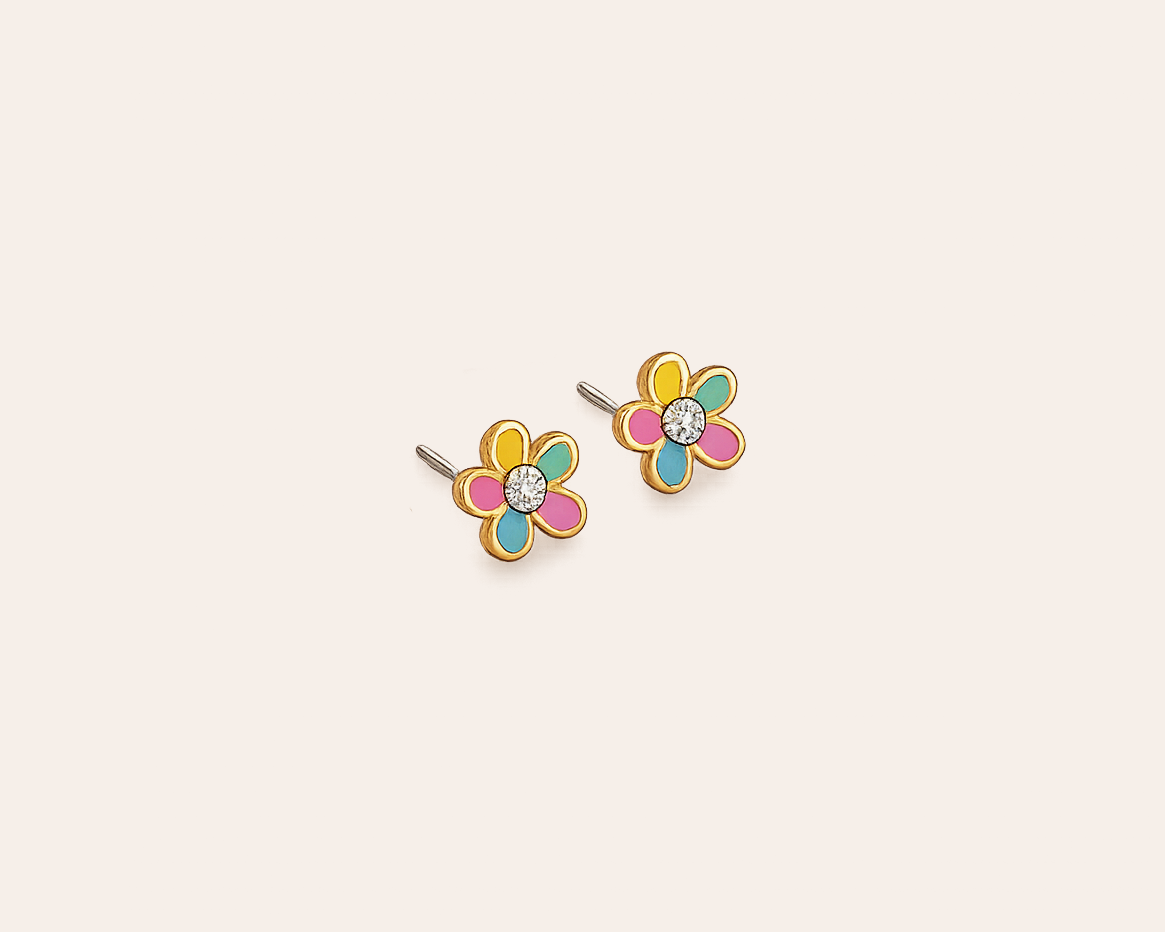 Minis: Blumen-Ohrringe