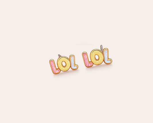 Minis: LOL-Ohrringe mit Strass
