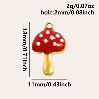 Waterproof Charm: Mushroom