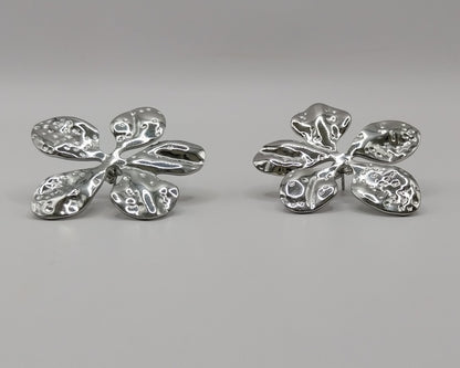 Klassische Blumen-Ohrringe aus Edelstahl 304 für Damen