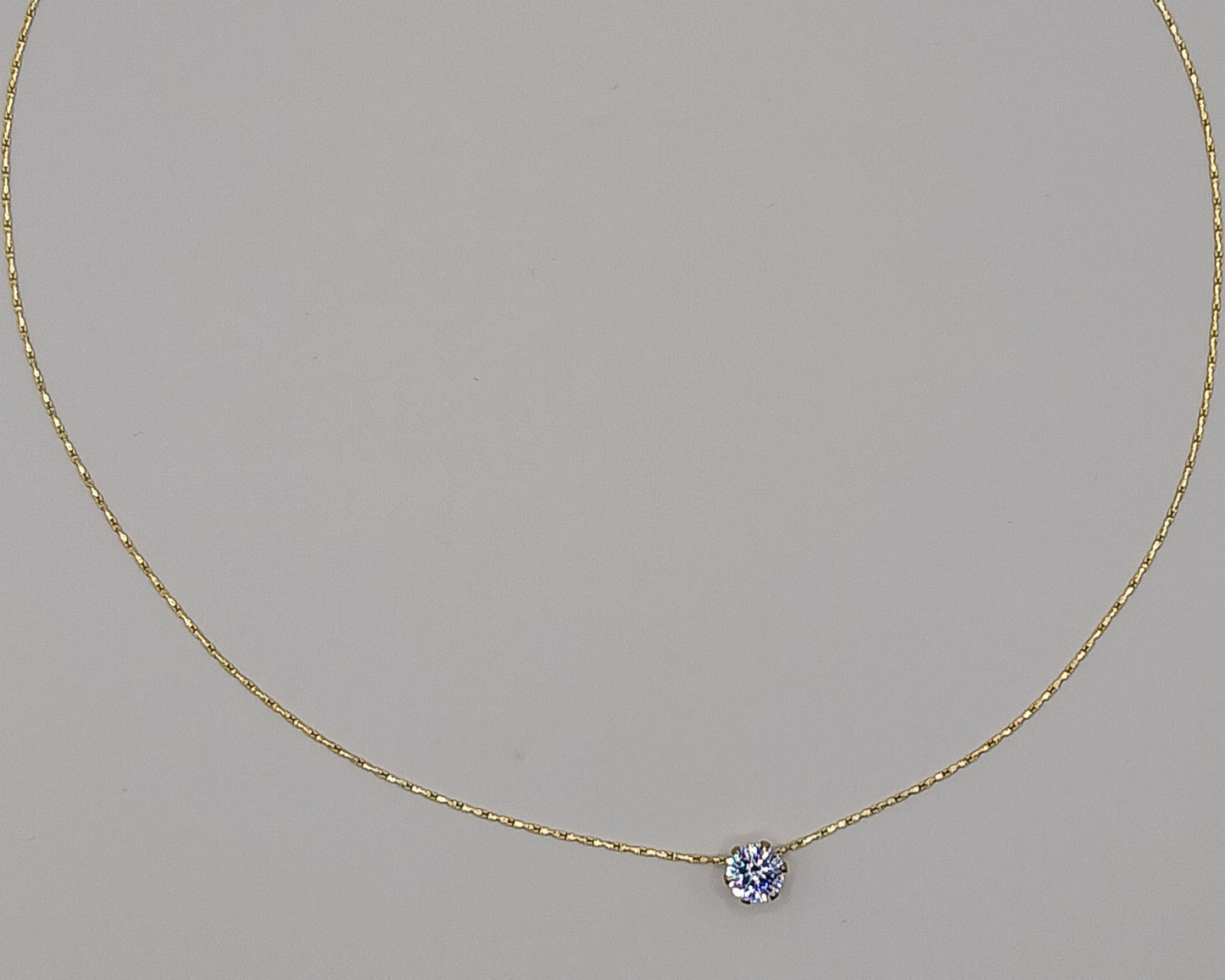 O-förmige Kette aus Edelstahl- Goldfarbig