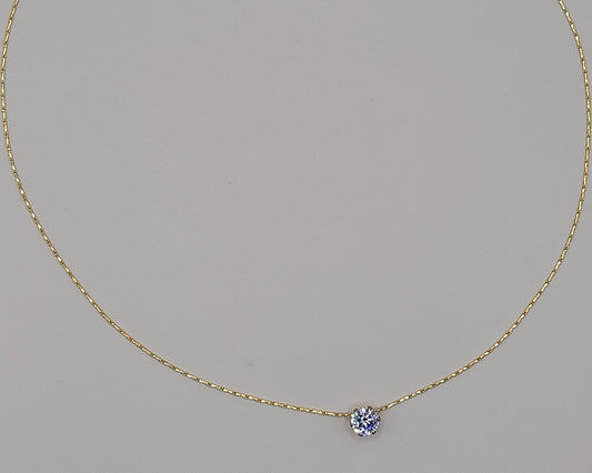 O-förmige Kette aus Edelstahl- Goldfarbig