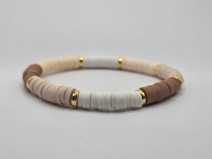 🤎 Handmade bracelet in beige &amp; brown