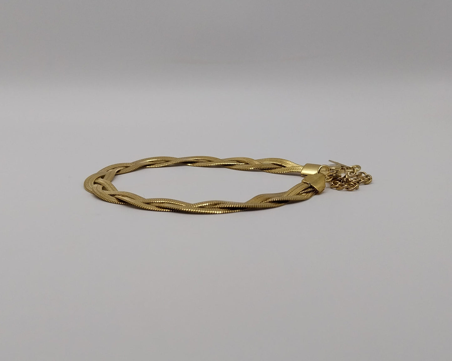 Modernes Edelstahl-Armband im Snake-Style – Goldfarbe