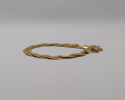 Modernes Edelstahl-Armband im Snake-Style – Goldfarbe
