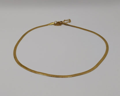 3 mm Schlangenkette aus Edelstahl –  wasserfest