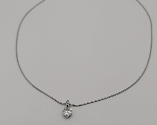 O-förmige Kette aus Edelstahl 316L| Farbe: Silber