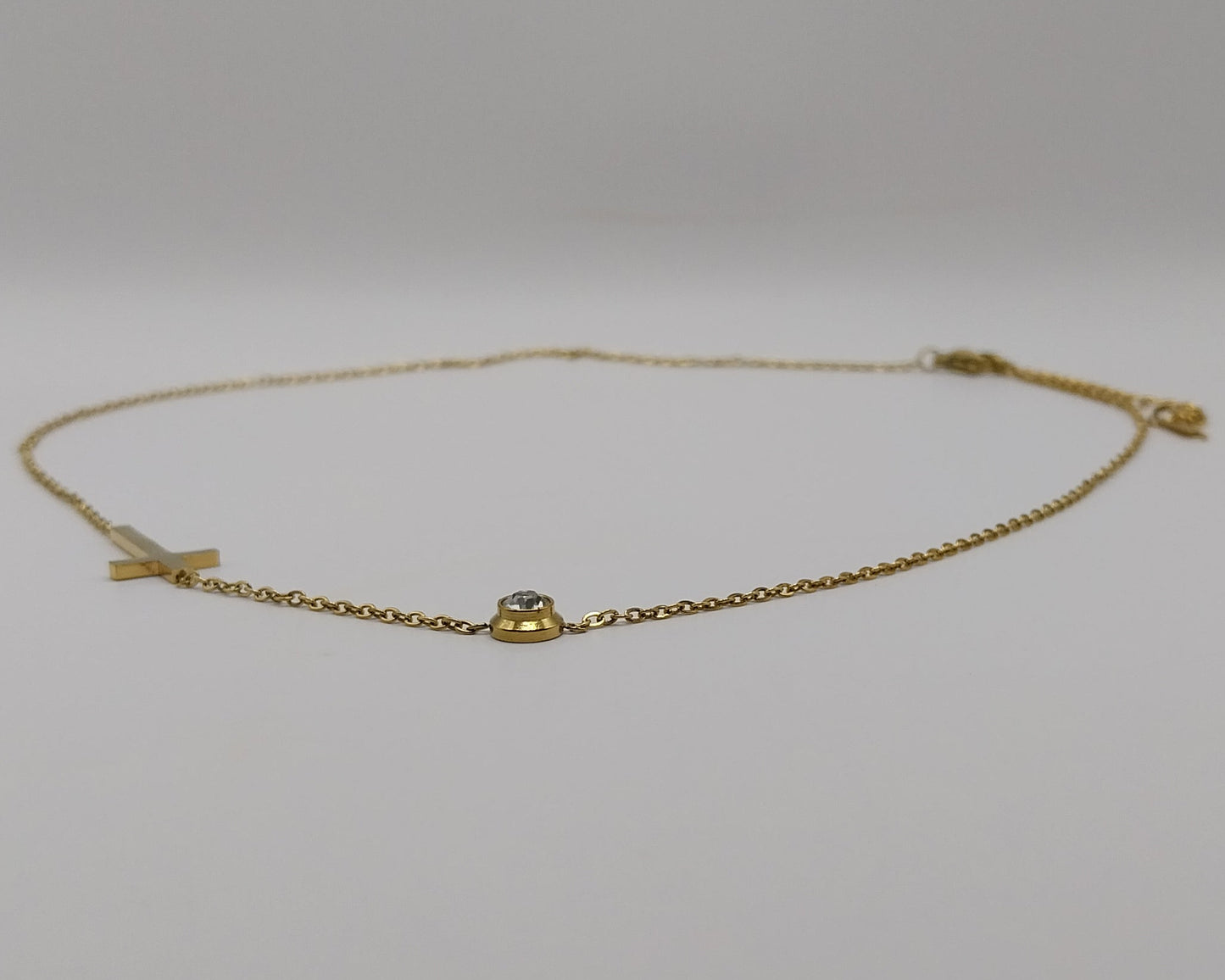 Titanstahl-Halskette Damen – Einfacher Stil mit Kreuz-Muster