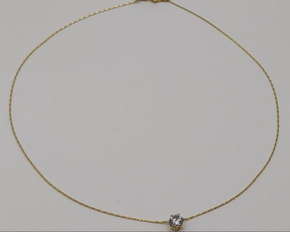 O-förmige Kette aus Edelstahl- Goldfarbig