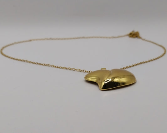 Halskette Damen – Goldfarbene Herzform