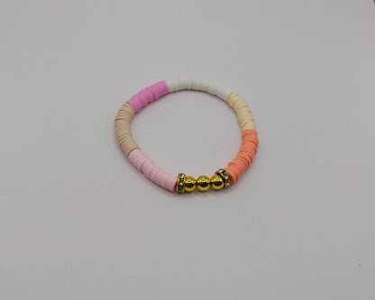 🌈 Handgemachtes Armband – Bunt & Gold für gute Laune am Handgelenk 🌈