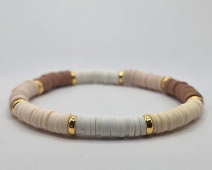 🤎 Handmade bracelet in beige &amp; brown