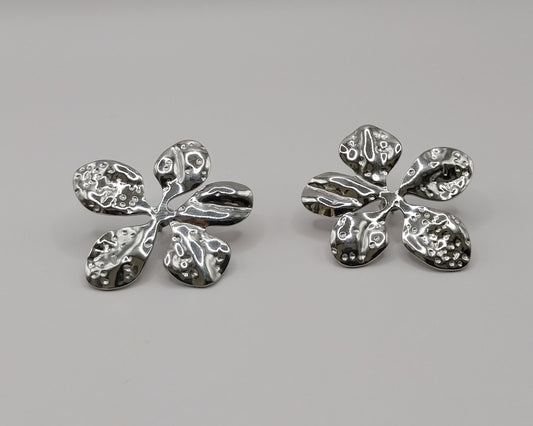 Klassische Blumen-Ohrringe aus Edelstahl 304 für Damen