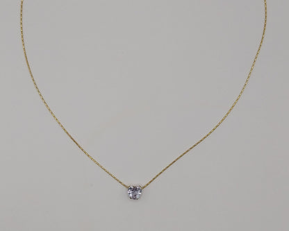 Edelstahl Halskette mit Herz-Zirkon Anhänger