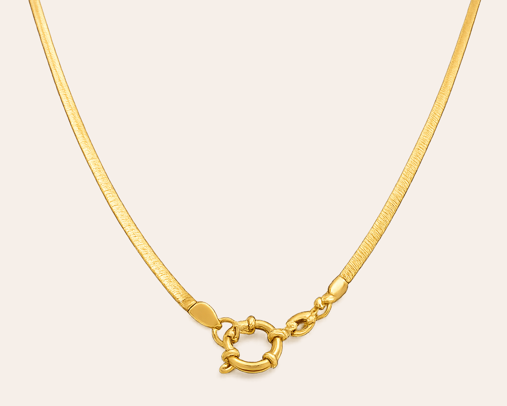 Edelstahl Snake Chain Halskette – 18K PVD Echtvergoldet
