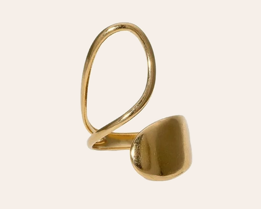 Offener Ring: Wasserfest Geometrisch, Rund, Oval